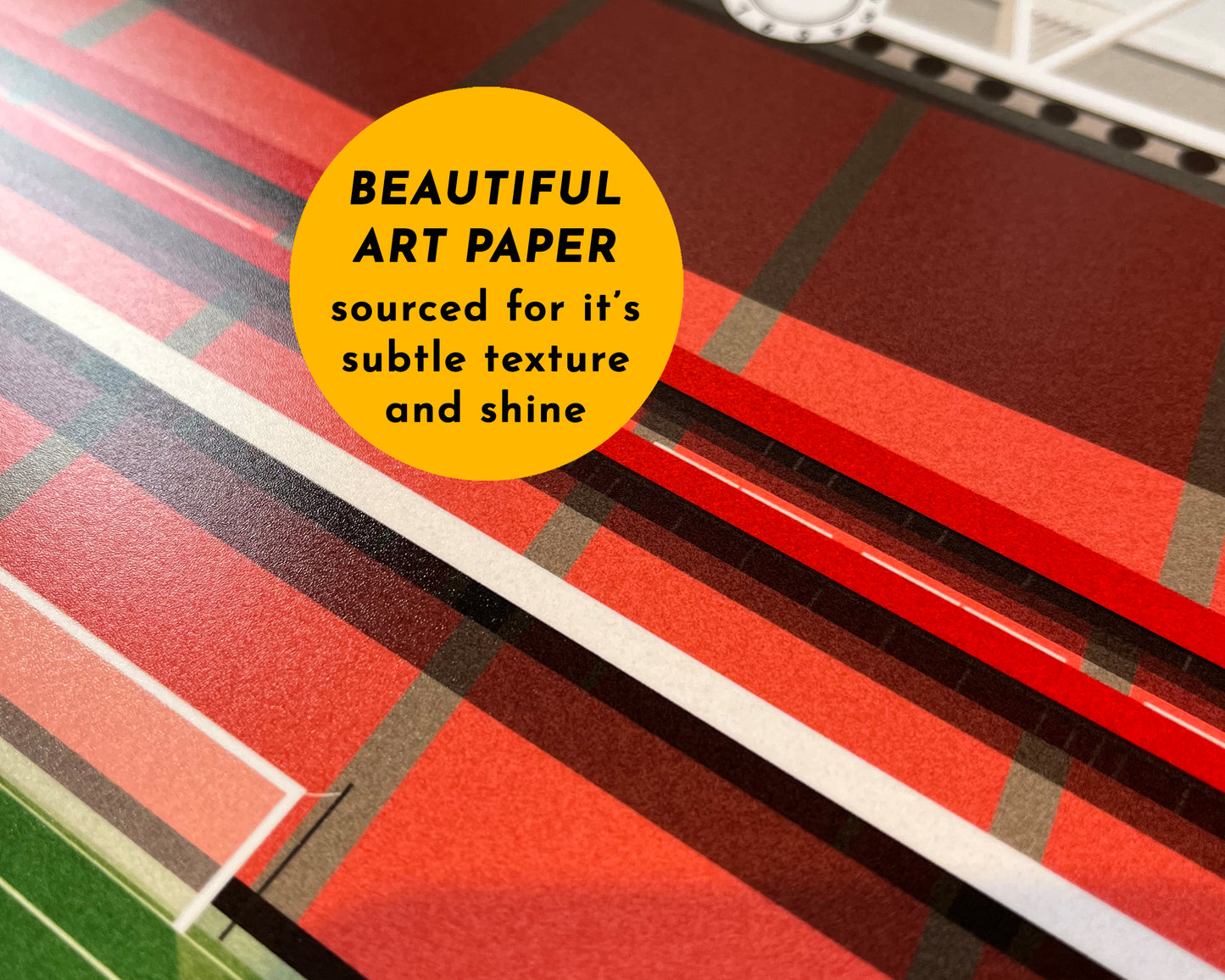 Art paper with subtle texture and shine, labeled 'Beautiful Art Paper'.