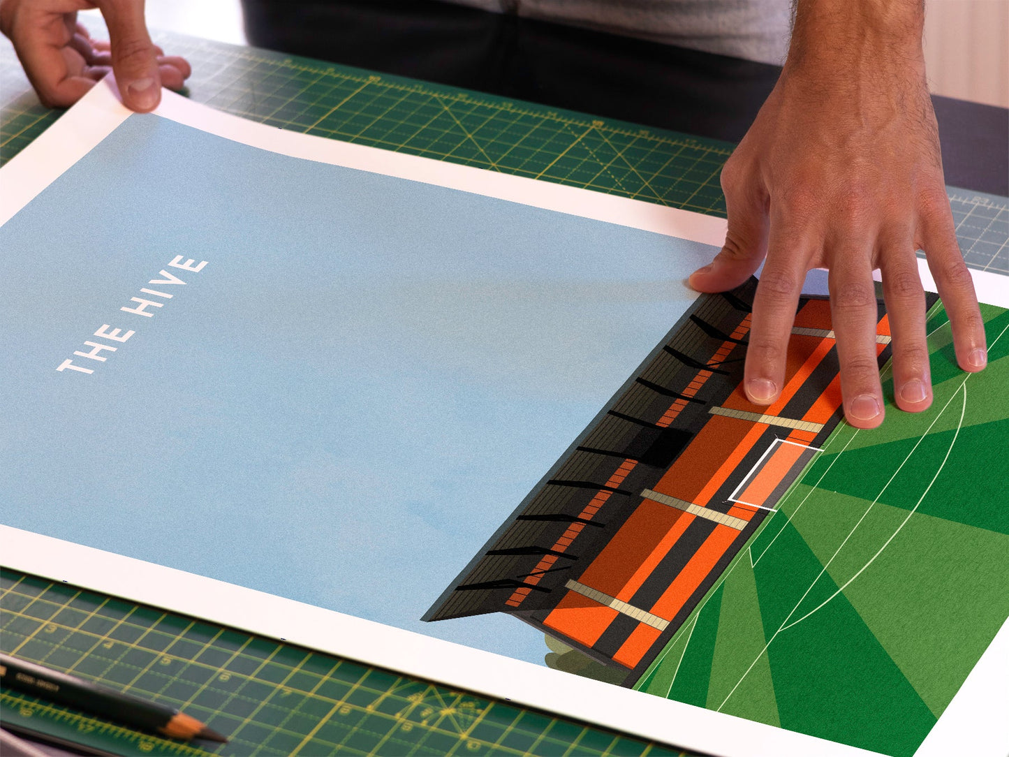 Barnet Football The Hive Stadium Art Print Turf Football Art