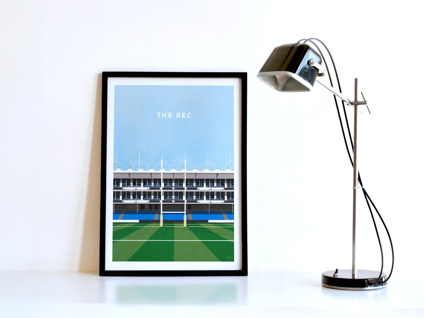 Bath Rugby Stadium The Rec Art Print Turf Football Art