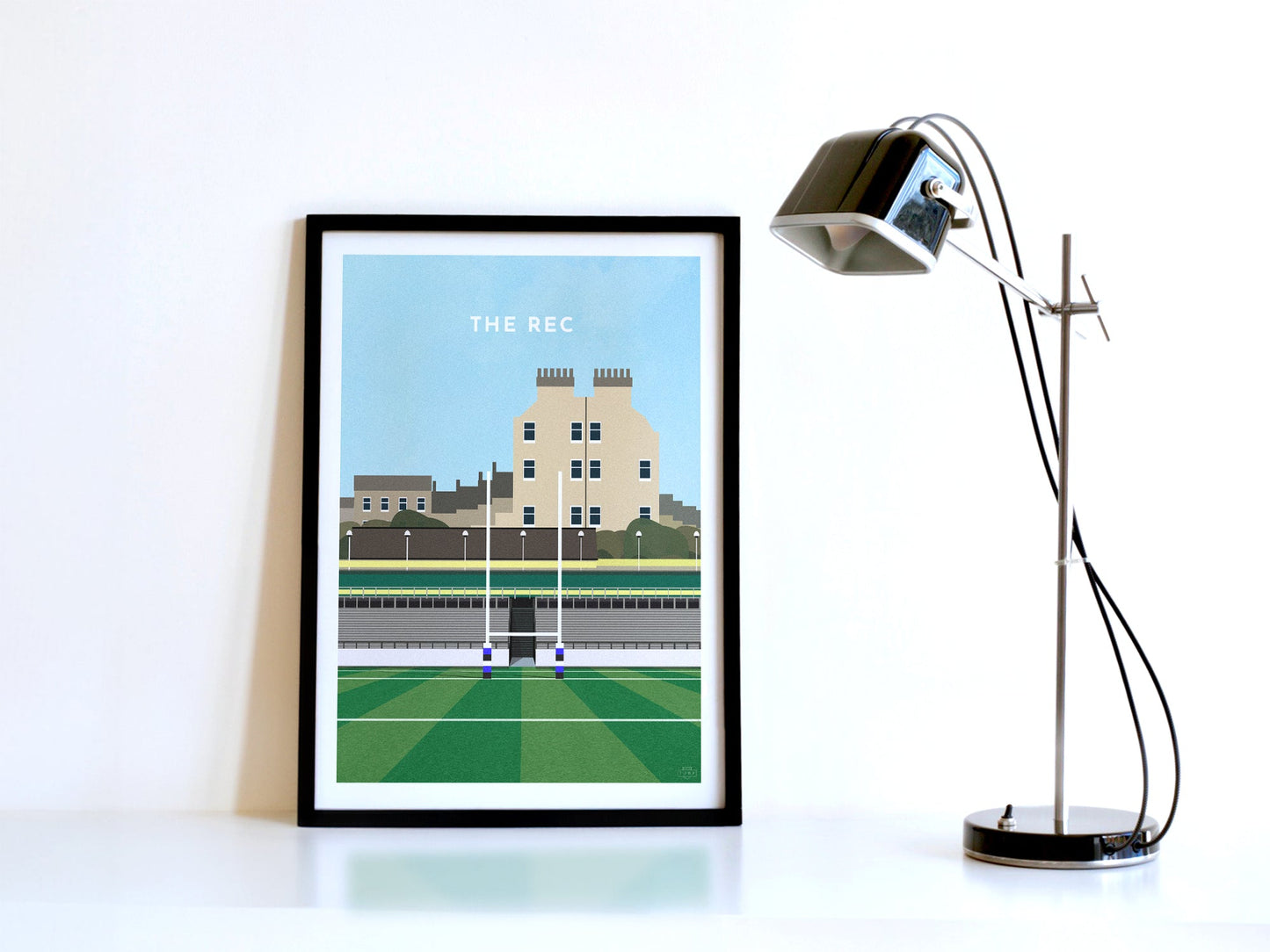Bath Rugby Recreation Ground Art Print Turf Football Art