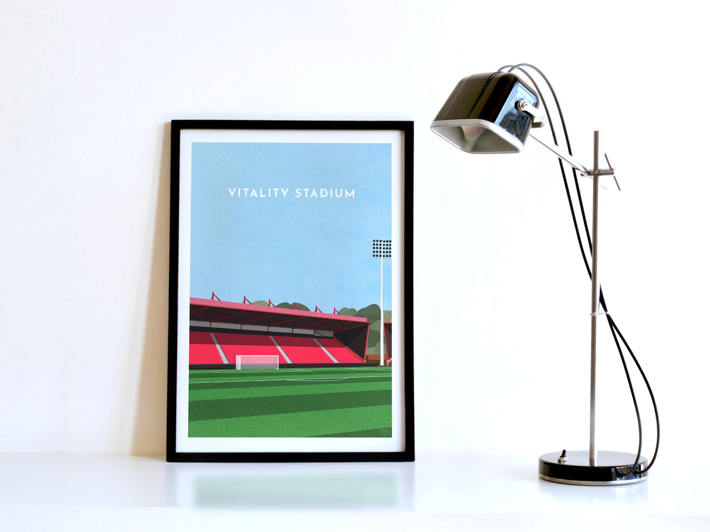 Bournemouth Football Vitality Stadium Art Print Turf Football Art