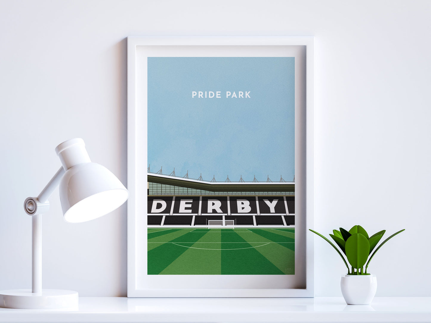 Derby County Football Pride Park Art Print Turf Football Art
