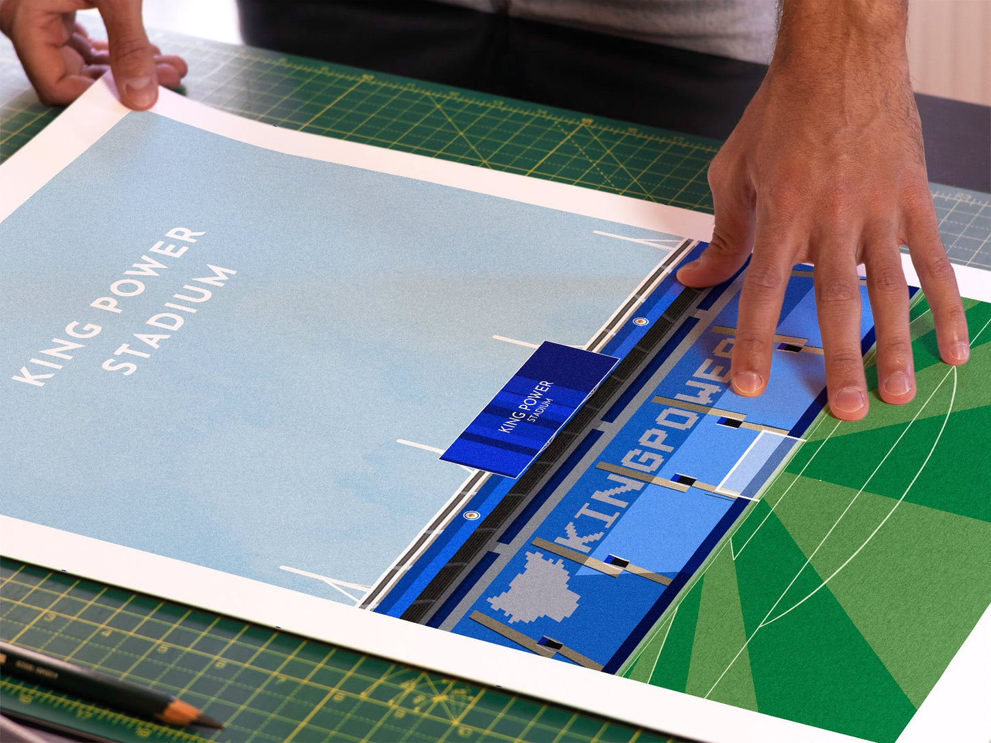 Leicester City Football King Power Stadium Art Print Turf Football Art