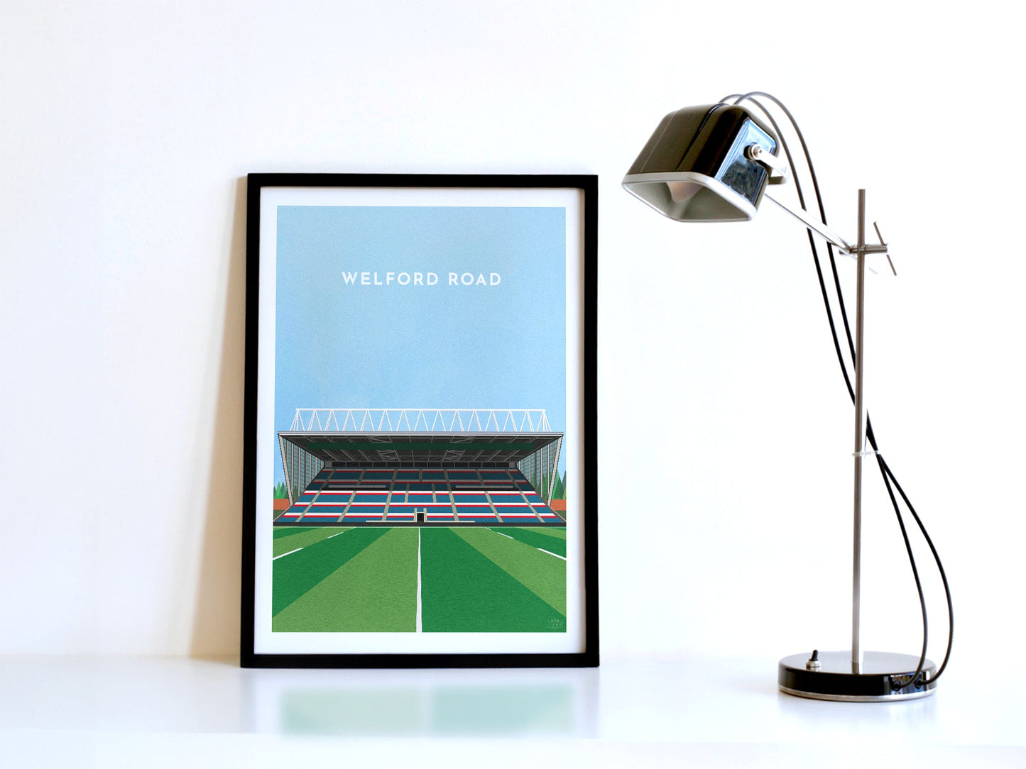 Leicester Rugby Welford Road Stadium Art Print Turf Football Art