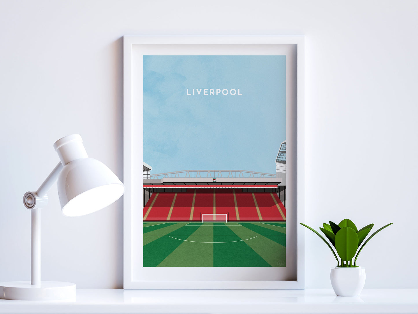 Liverpool Football Anfield Stadium Art Print Turf Football Art