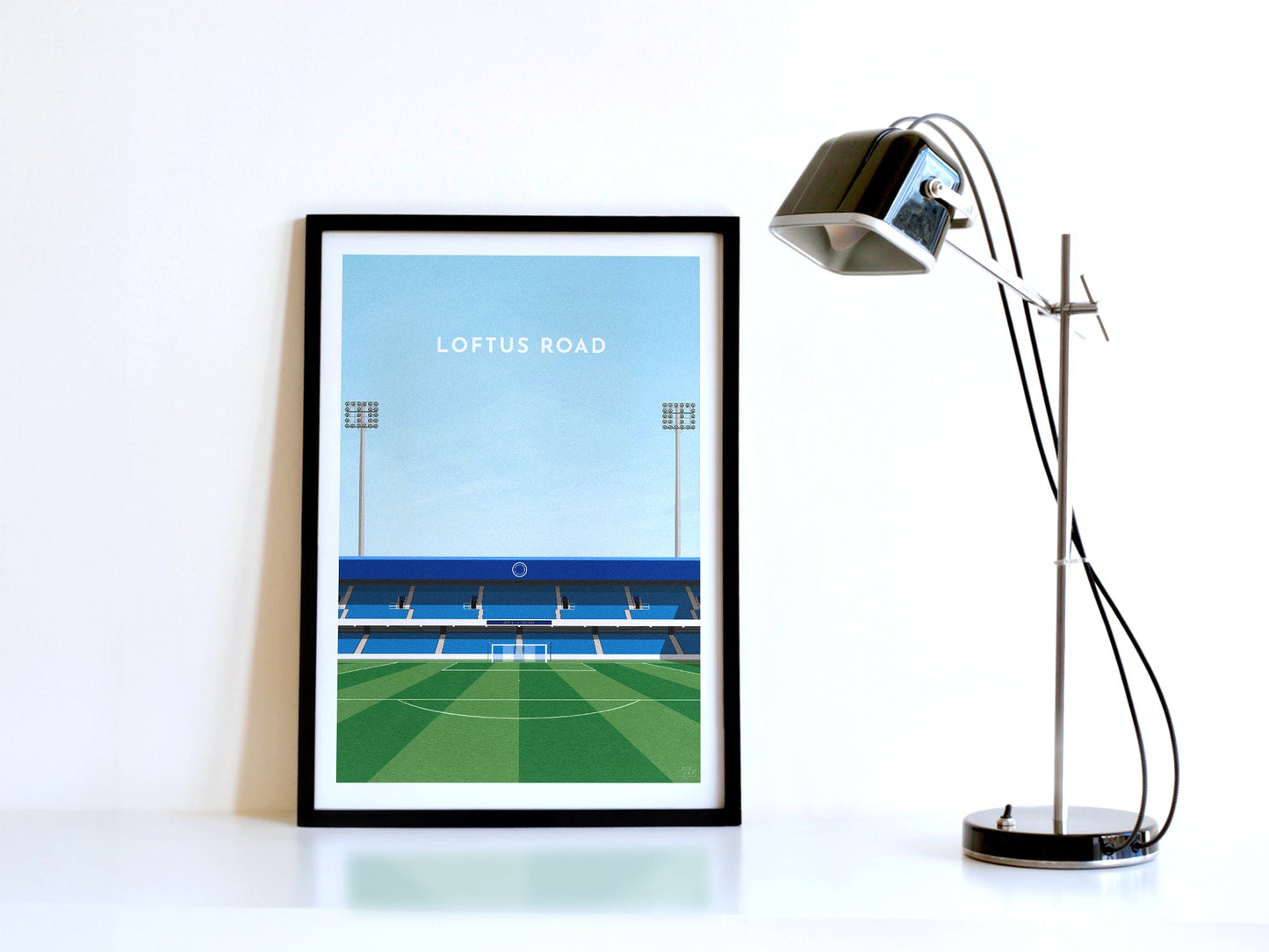 QPR Football Stadium Loftus Road Art Print Turf Football Art
