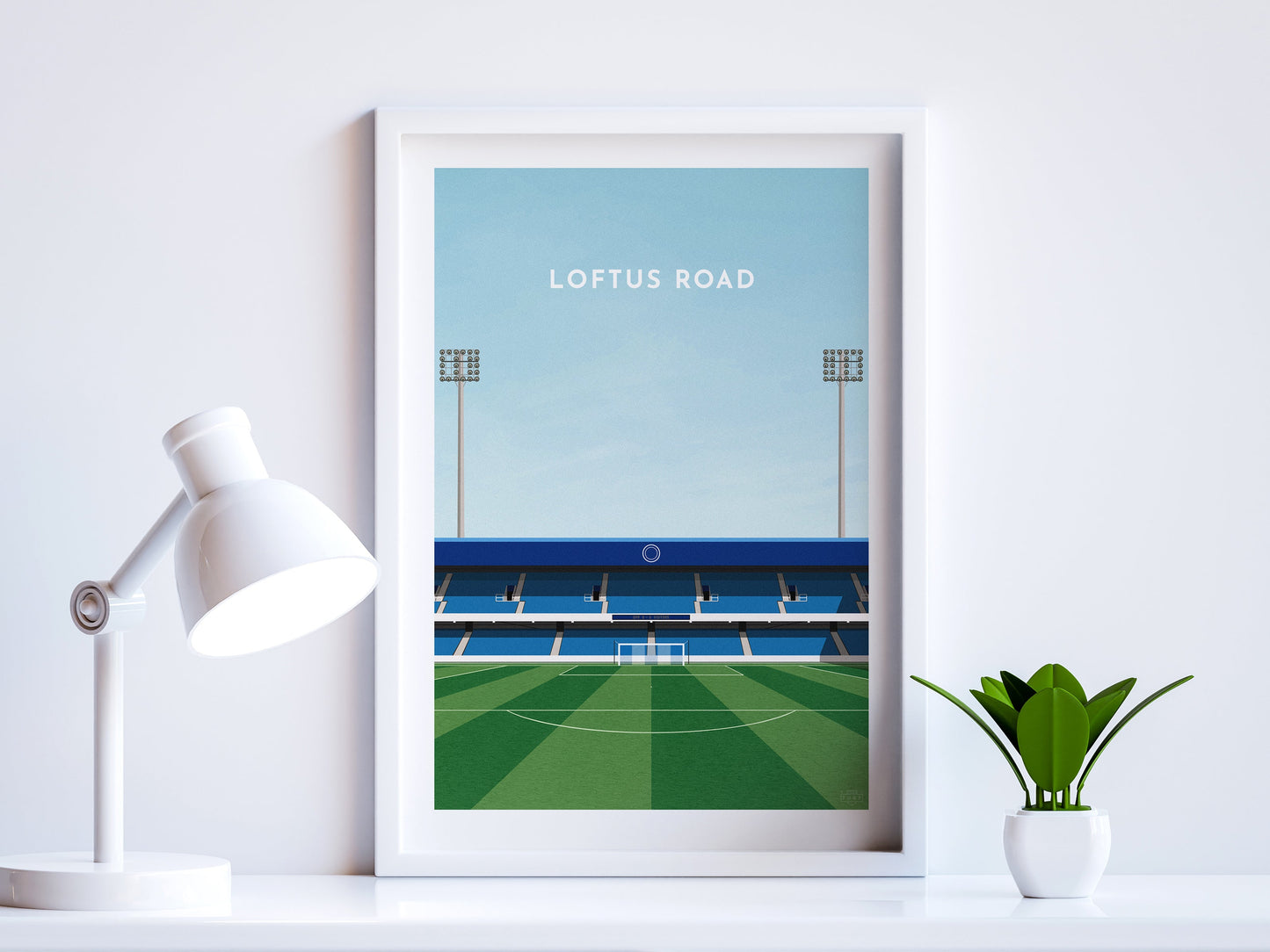 QPR Football Stadium Loftus Road Art Print Turf Football Art