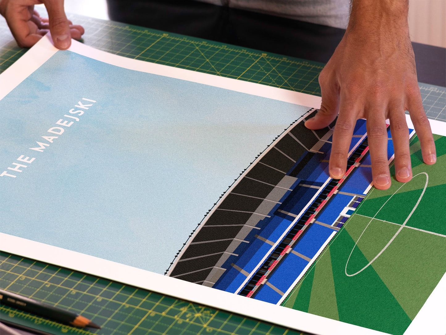 Reading Football Madejski Stadium Art Print Turf Football Art