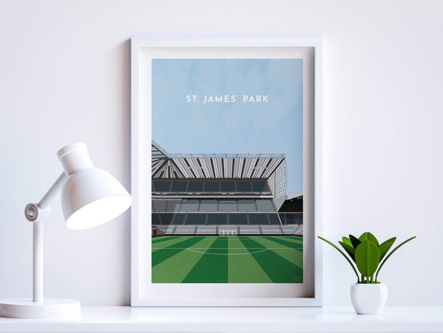 Newcastle Utd Football St James' Park Art Print Turf Football Art