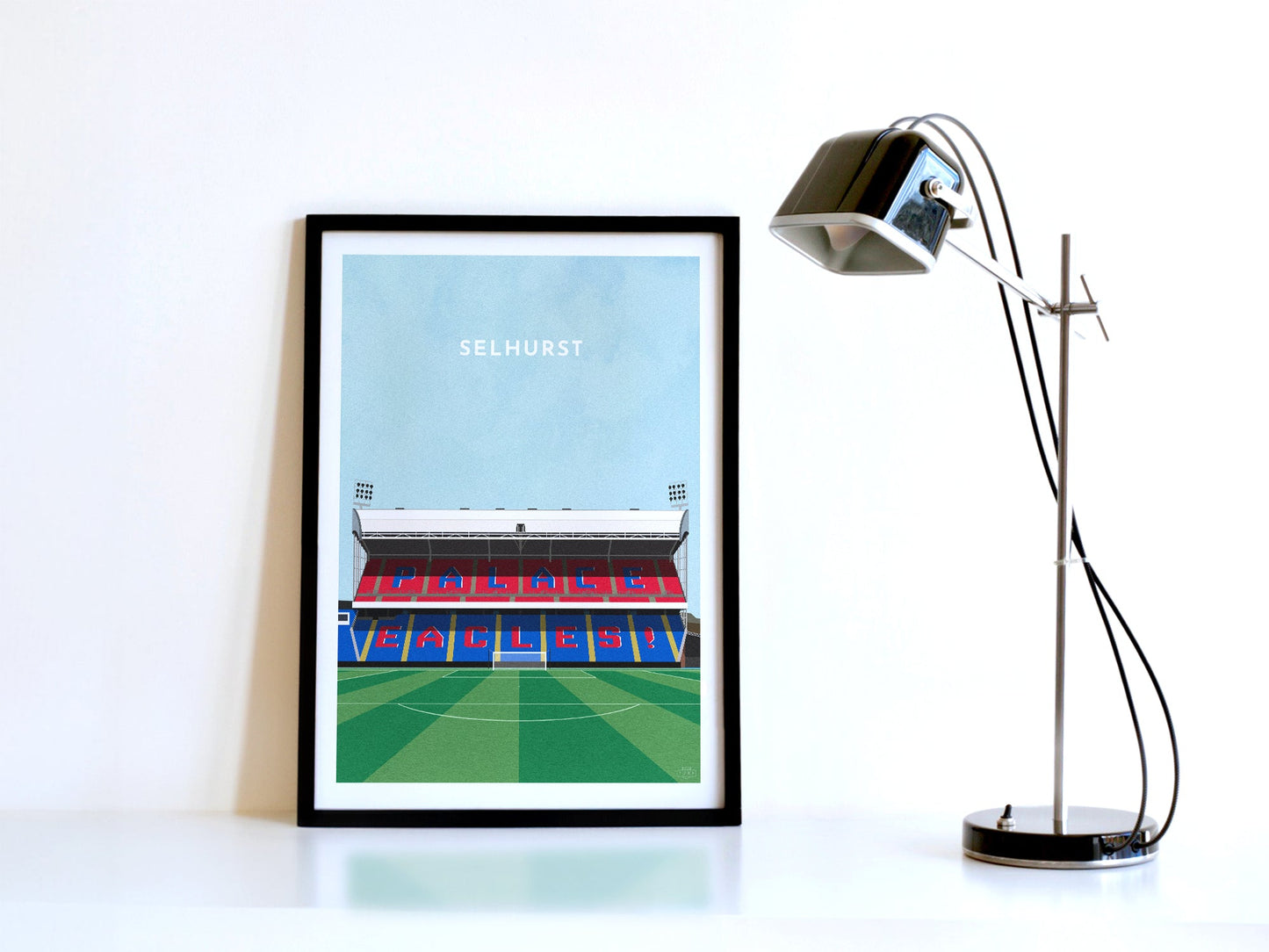 Crystal Palace Selhurst Park Stadium Art Print Turf Football Art