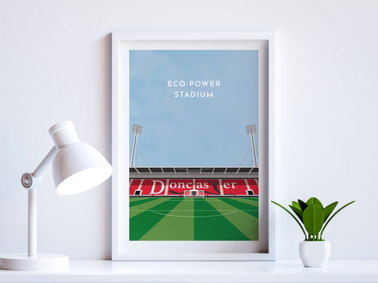 Doncaster Rovers Football Eco-Power Stadium Art Print Turf Football Art