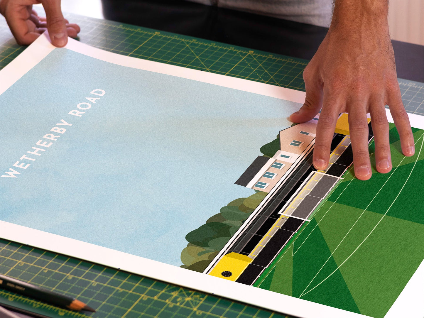 Harrogate Town Football Wetherby Road Art Print Turf Football Art