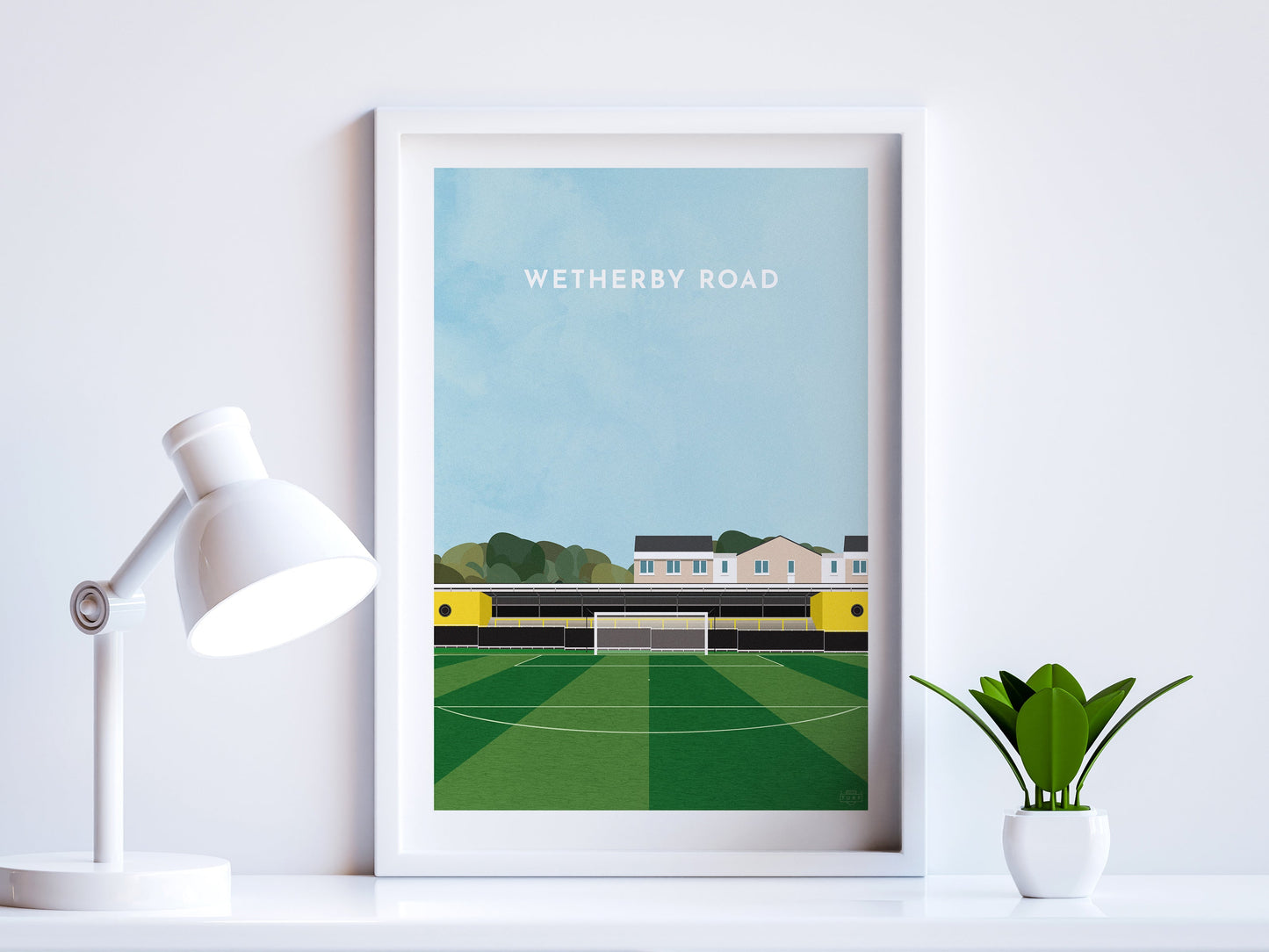Harrogate Town Football Wetherby Road Art Print Turf Football Art