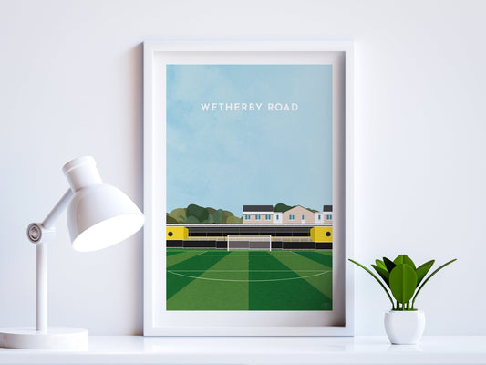 Harrogate Town Football Wetherby Road Art Print Turf Football Art