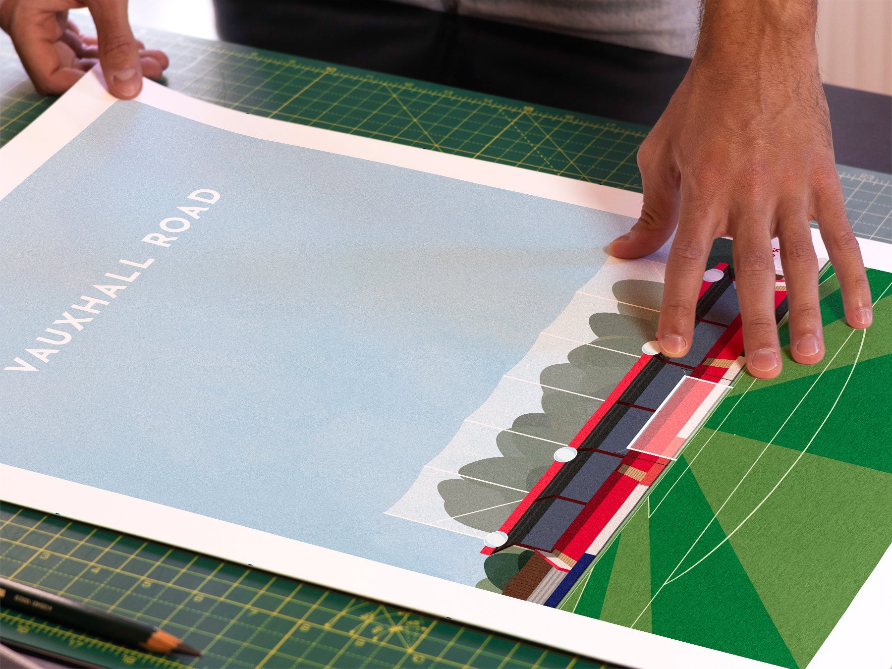 Hemel Hempstead Football Vauxhall Road Stadium Art Print Turf Football Art