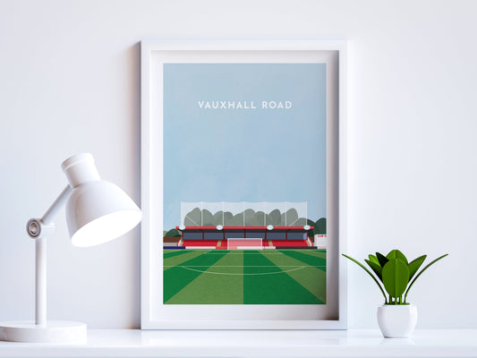 Hemel Hempstead Football Vauxhall Road Stadium Art Print Turf Football Art