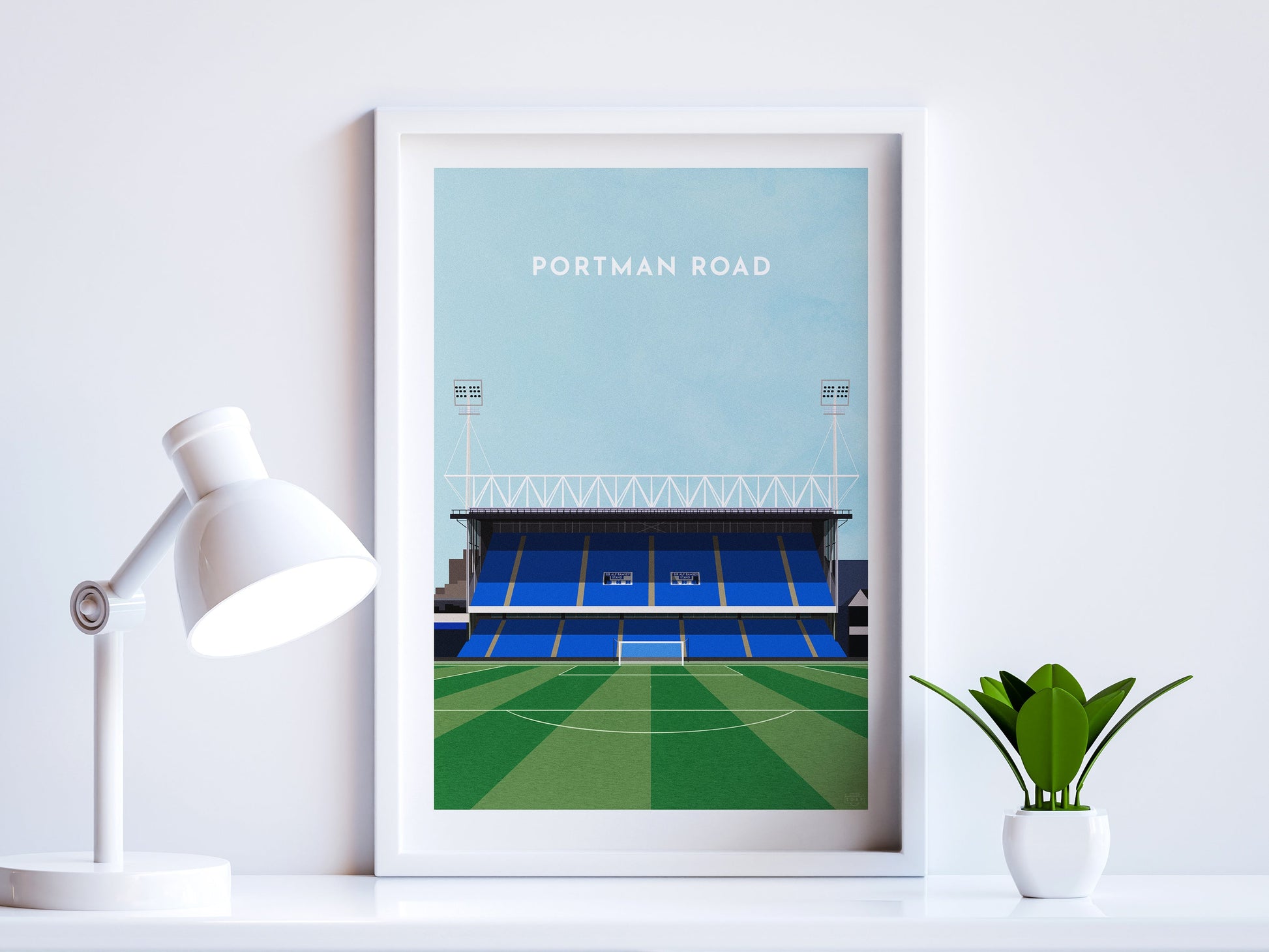 Ipswich Football Portman Road Stadium Art Print Turf Football Art