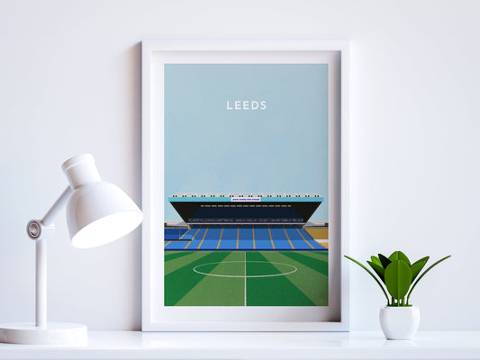 Leeds Utd Football Elland Road Stadium Art Print Turf Football Art