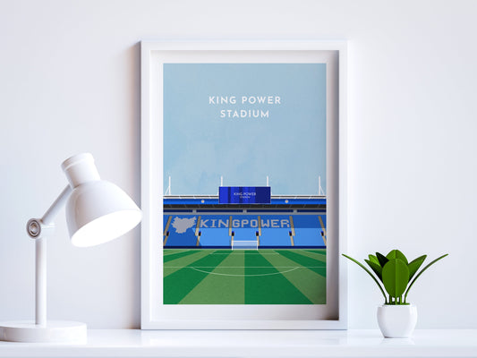 Leicester City Football King Power Stadium Art Print Turf Football Art