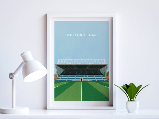 Leicester Rugby Welford Road Stadium Art Print Turf Football Art