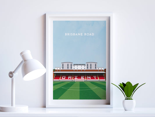Leyton Orient Football Brisbane Road Art Print Turf Football Art