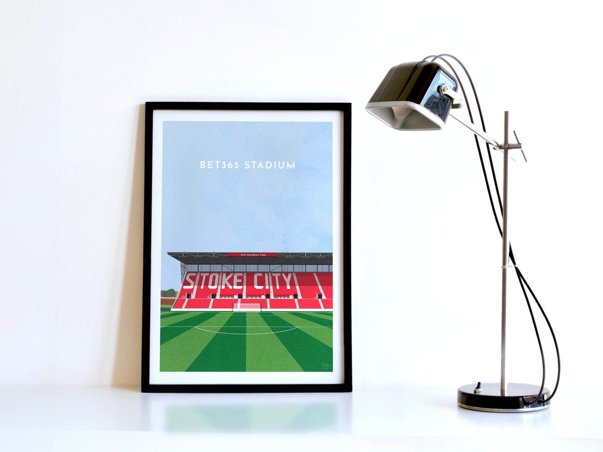Stoke Football Bet365 Stadium Art Print Turf Football Art