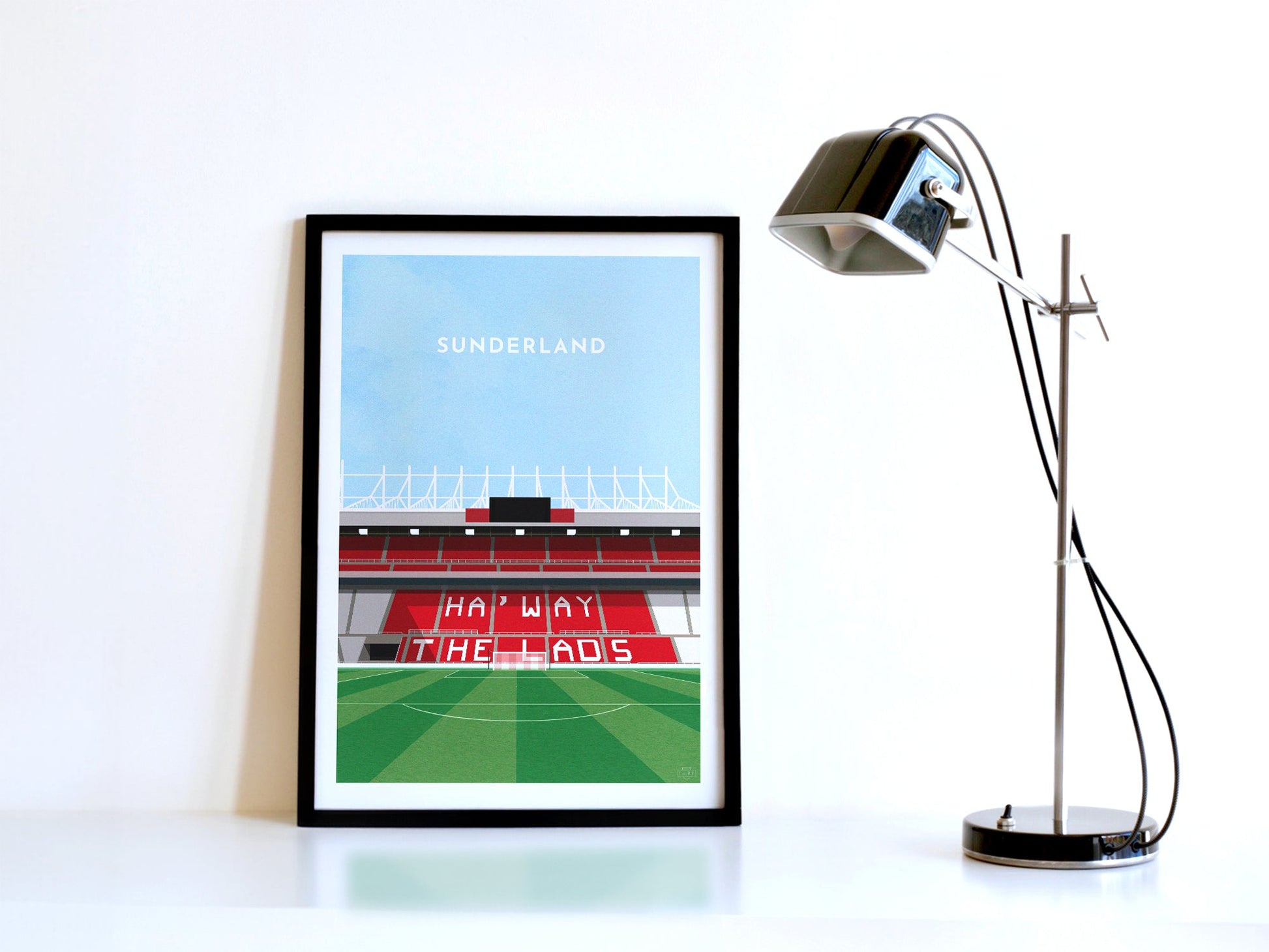 Sunderland Football Stadium Art Print Turf Football Art