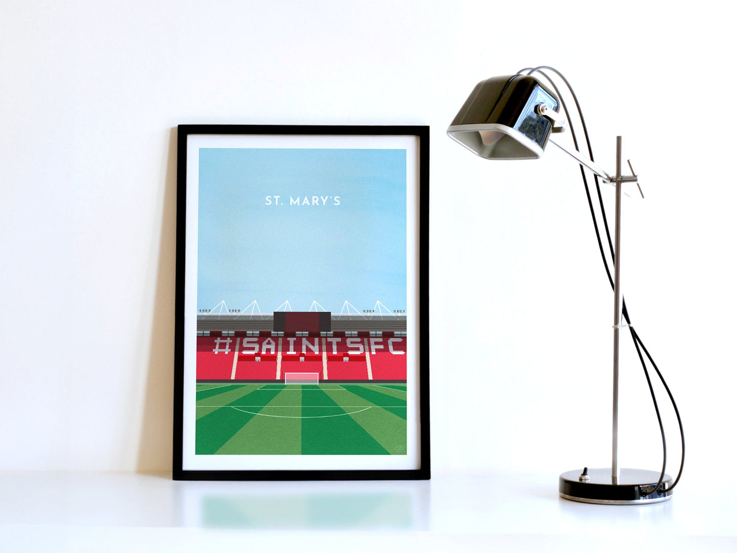 Southampton Football St Mary's Stadium Art Print Turf Football Art