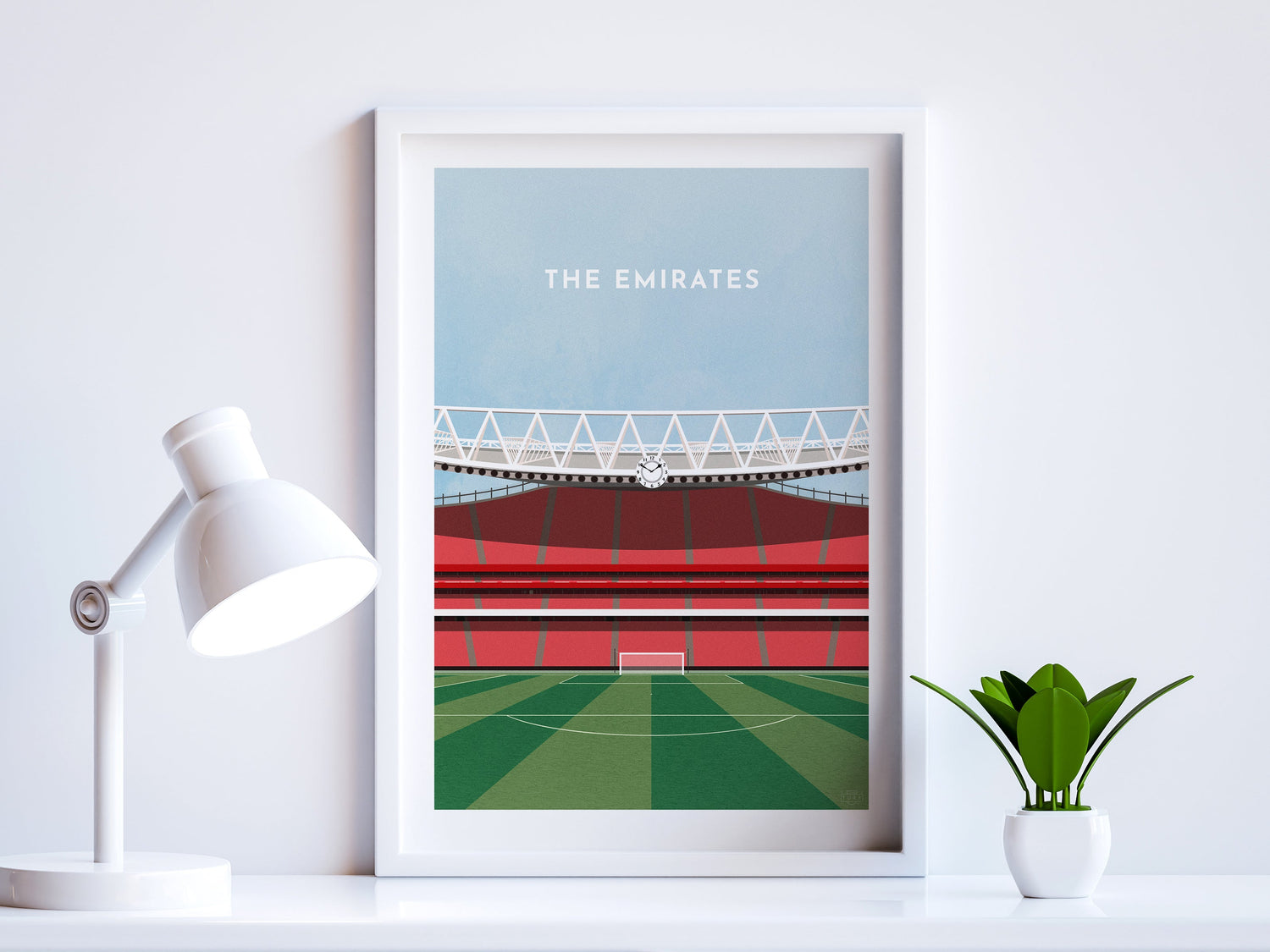 Arsenal Football Stadium The Emirates Art Print Turf Football Art