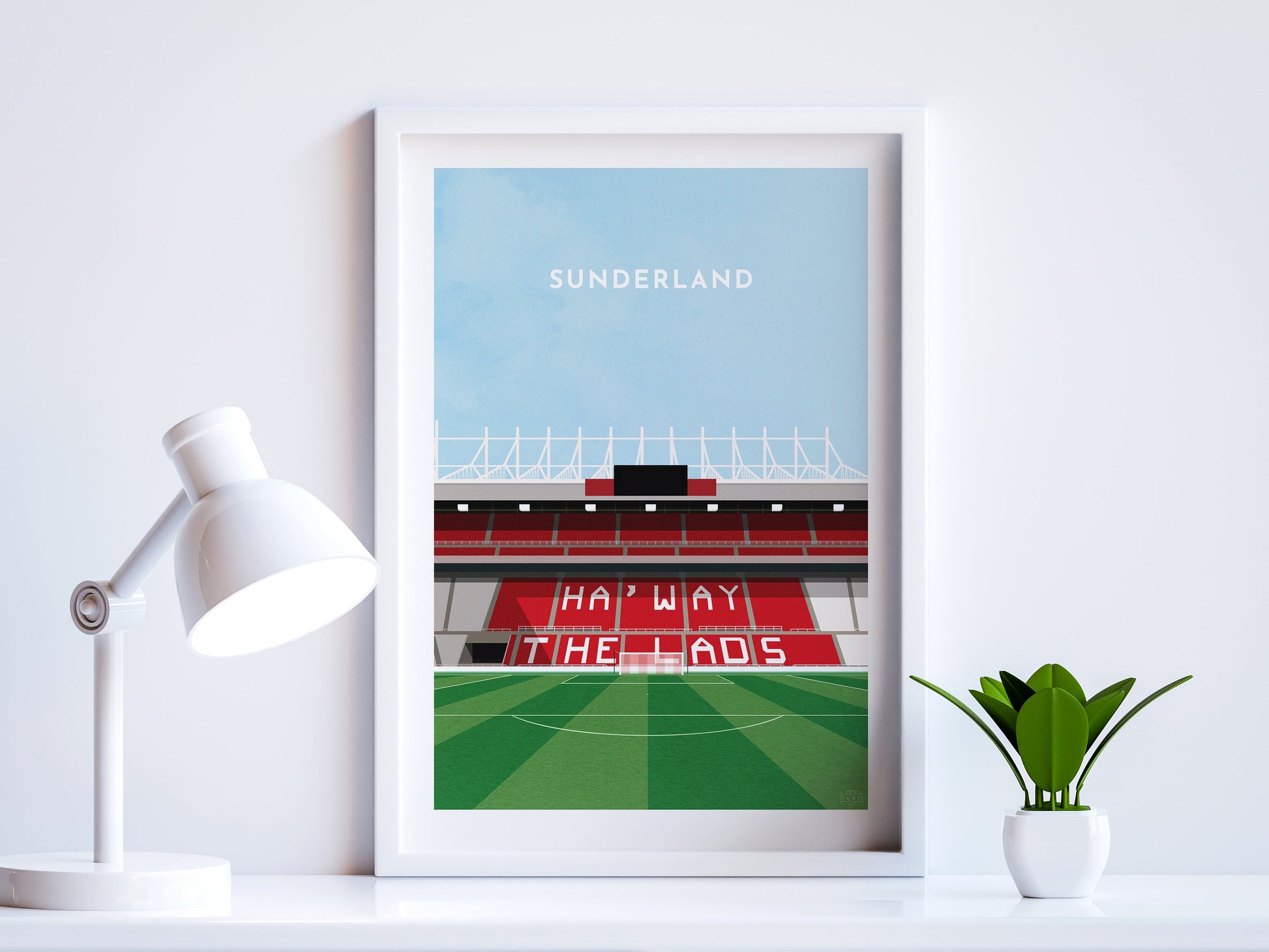 Sunderland Football Stadium Art Print Turf Football Art