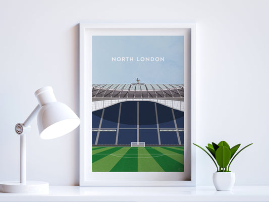 Tottenham Hotspur Stadium Football Art Print Turf Football Art
