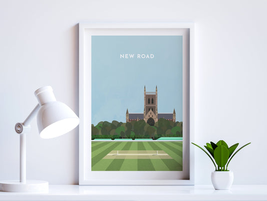 Worcestershire Cricket New Road County Ground Art Print Turf Football Art