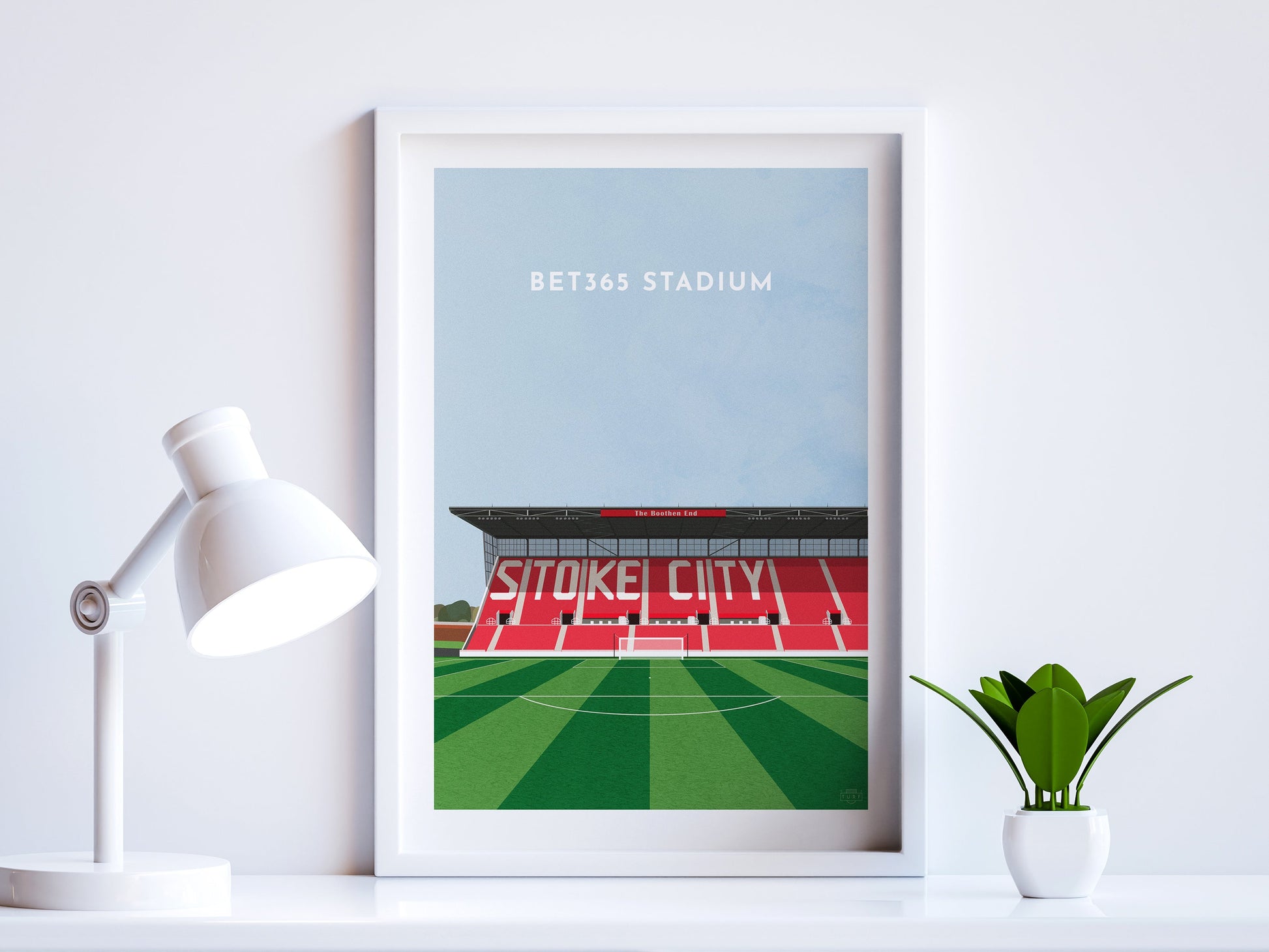 Stoke Football Bet365 Stadium Art Print Turf Football Art