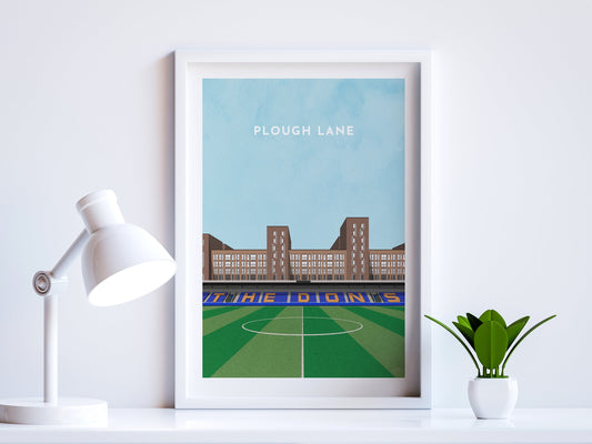 Wimbledon Football Plough Lane Stadium Art Print Turf Football Art