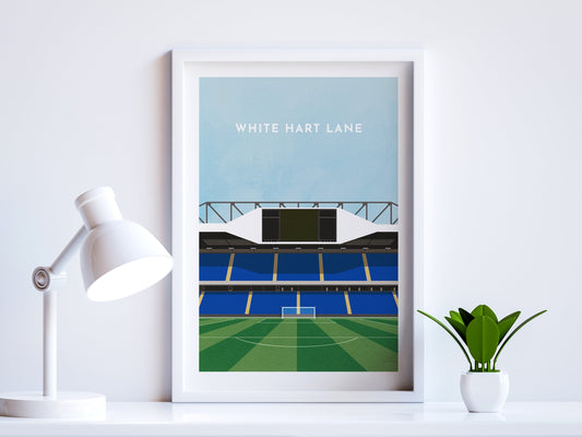 Tottenham Football White Hart Lane Art Print Turf Football Art