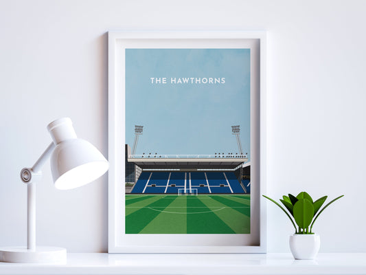 West Brom Football The Hawthorns Stadium Art Print Turf Football Art