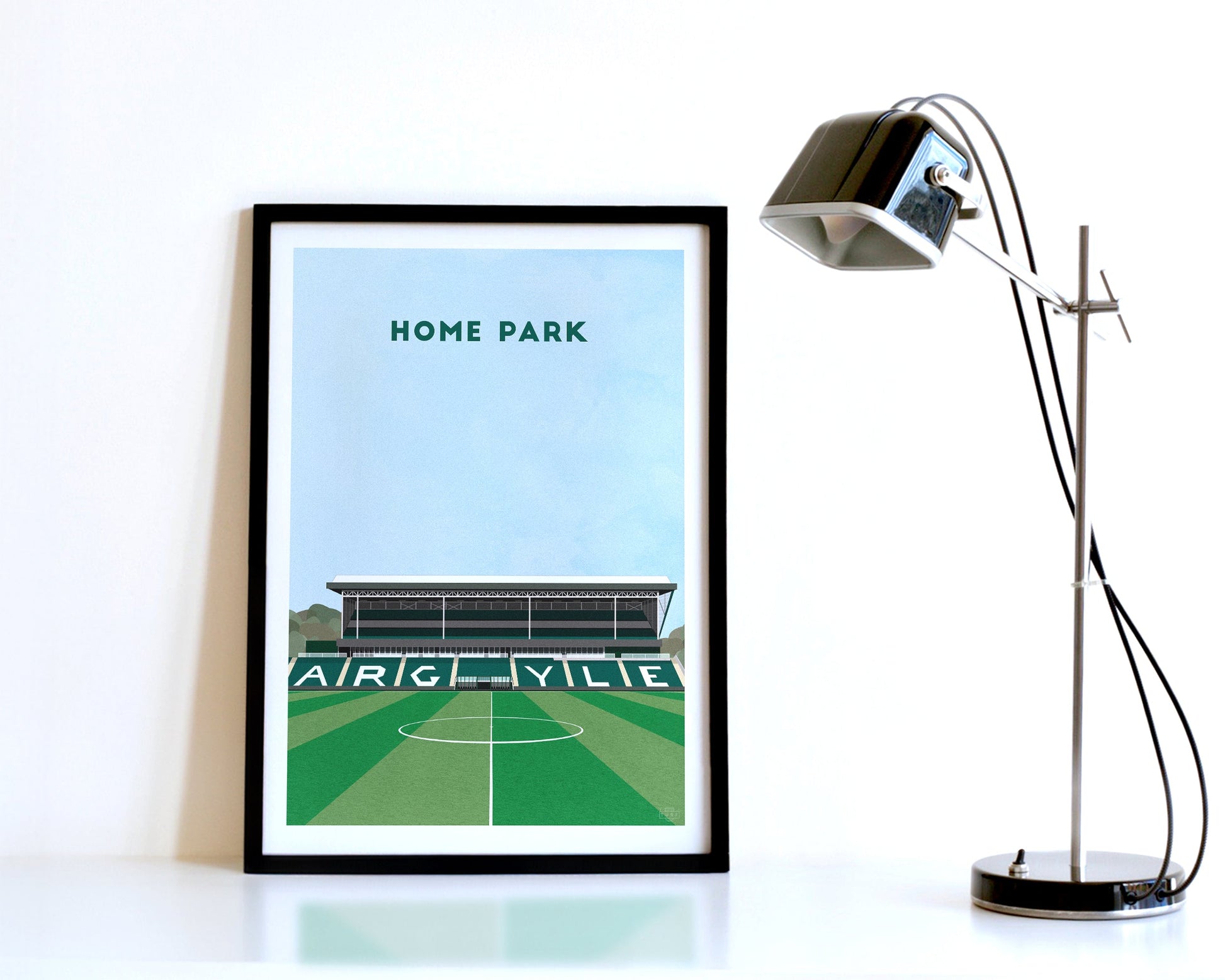 Plymouth Argyle Print - Home Park Stadium Turf Football Art