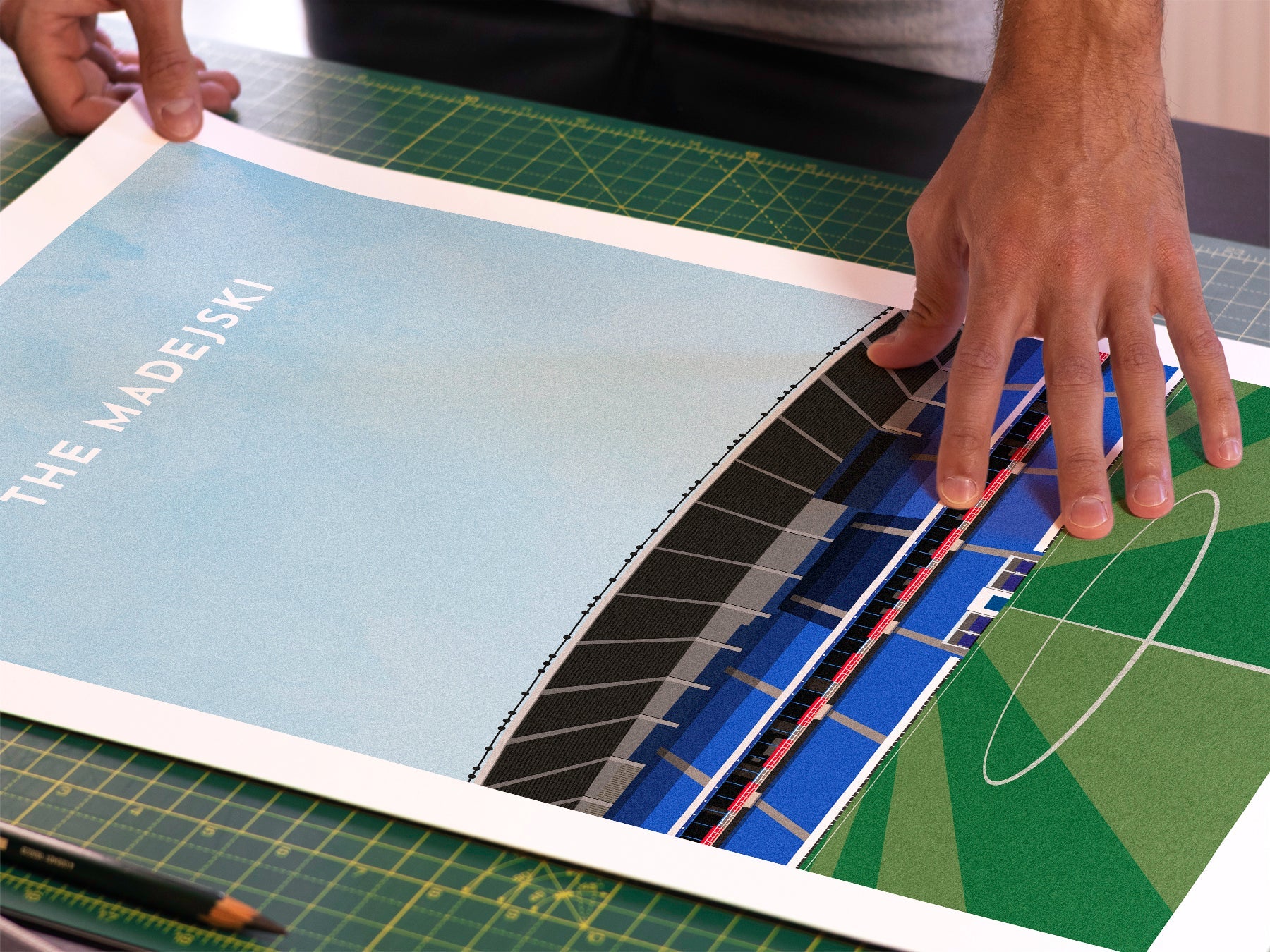 Reading Football Madejski Stadium Art Print Turf Football Art