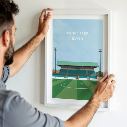 Request ANY Football Stadium Illustration - Contemporary Art Print Turf Football Art