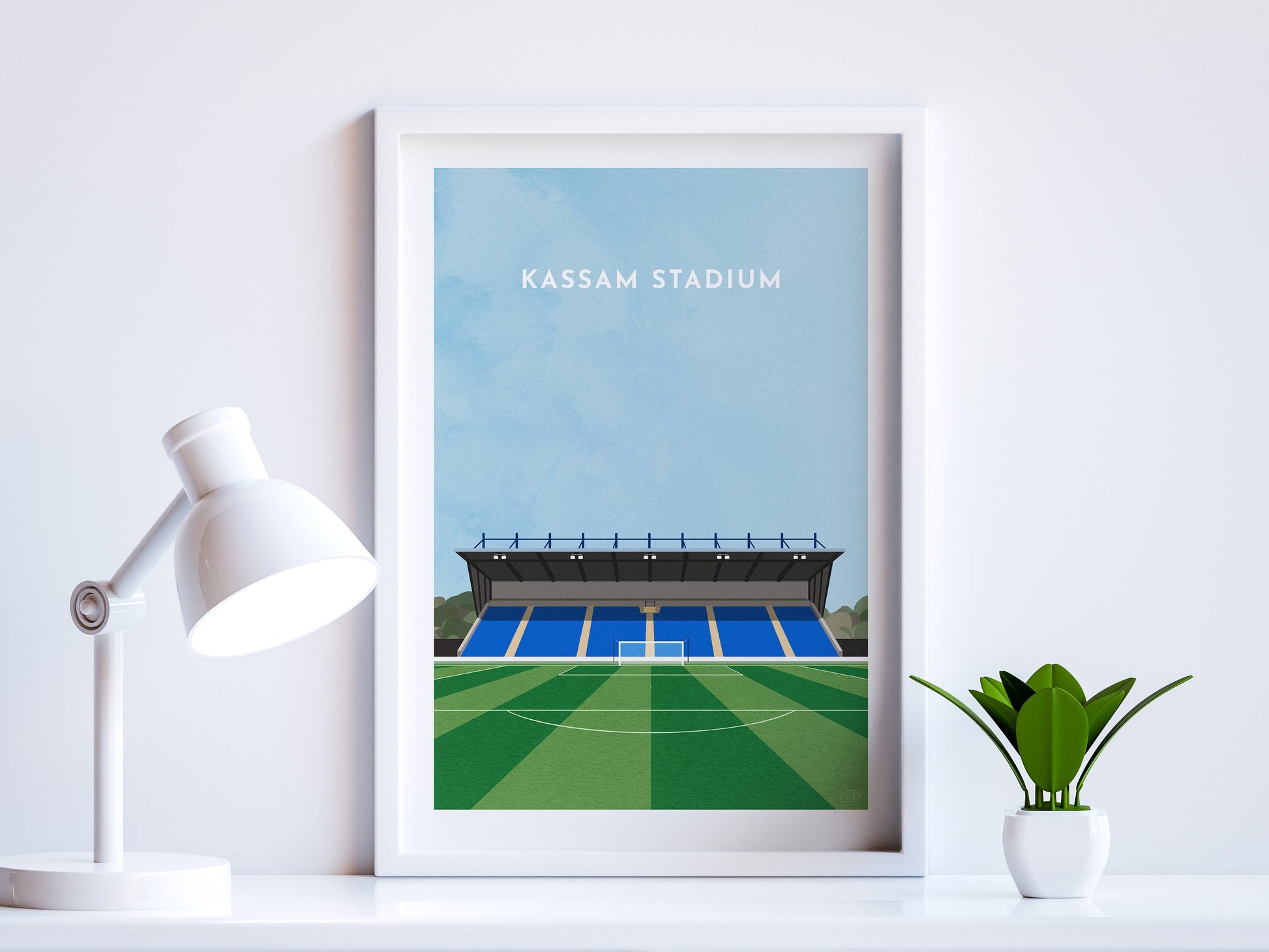 Oxford United Football Kassam Stadium Art Print Turf Football Art