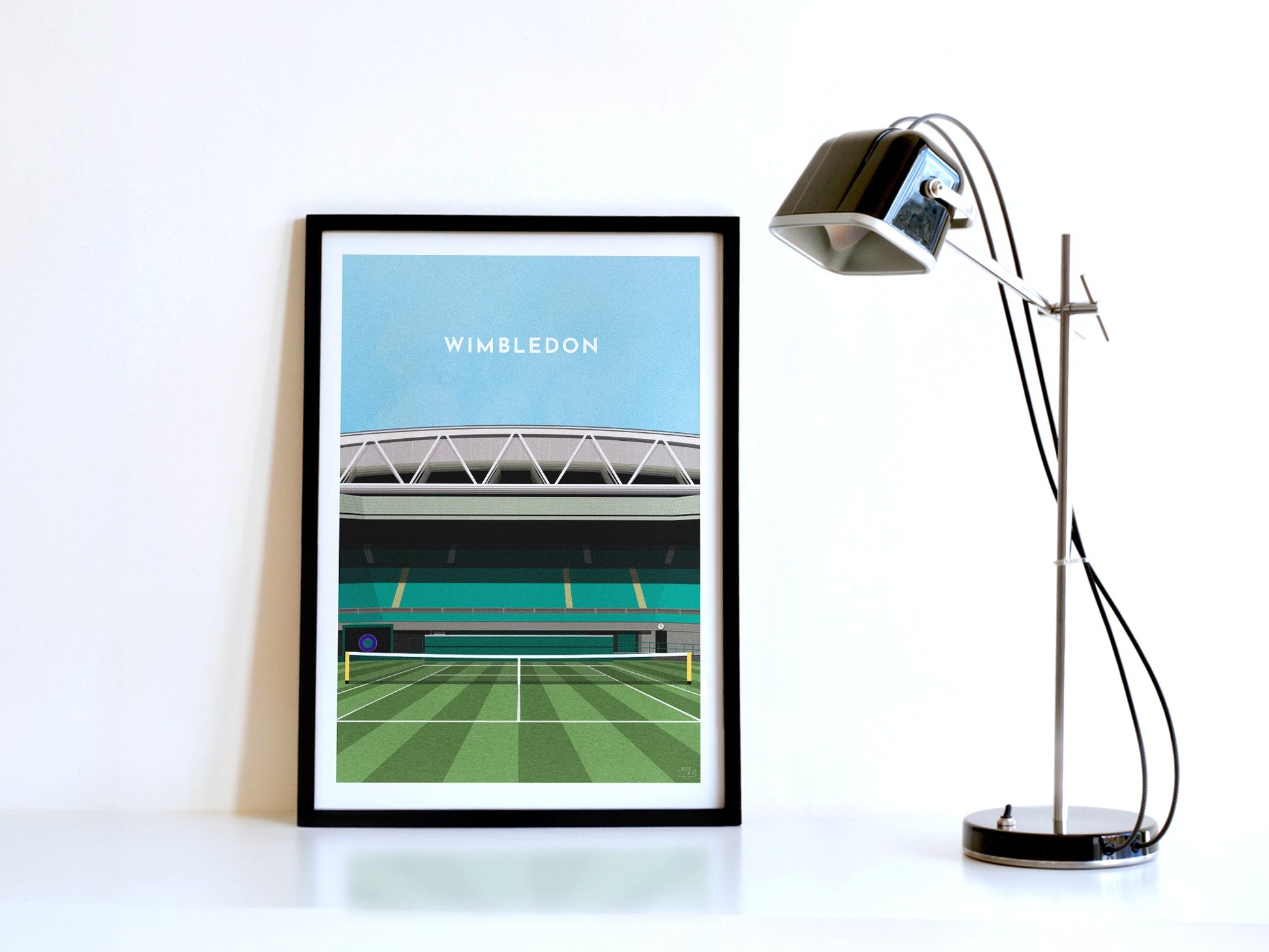 Wimbledon Tennis Centre Court Art Print Turf Football Art
