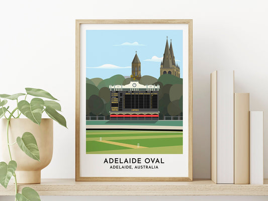 Adelaide Oval - South Australia - Adelaide Print - Cricket Gifts - Usher Gifts - Groomsmen Gifts - Gift for Him - Turf Football Art