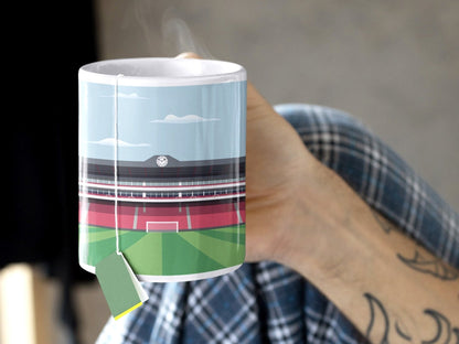 Arsenal Mug Gift - Highbury Mug - Personalised Gift - Contemporary Illustration - Stocking Filler for Him Her - 50th Birthday Gift - Turf Football Art