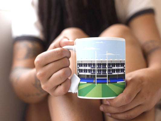 Bath Rugby Mug - The Rec Illustration - Rugby Fan Gifts - Gifts for Teachers - 60th Birthday Gift - Turf Football Art