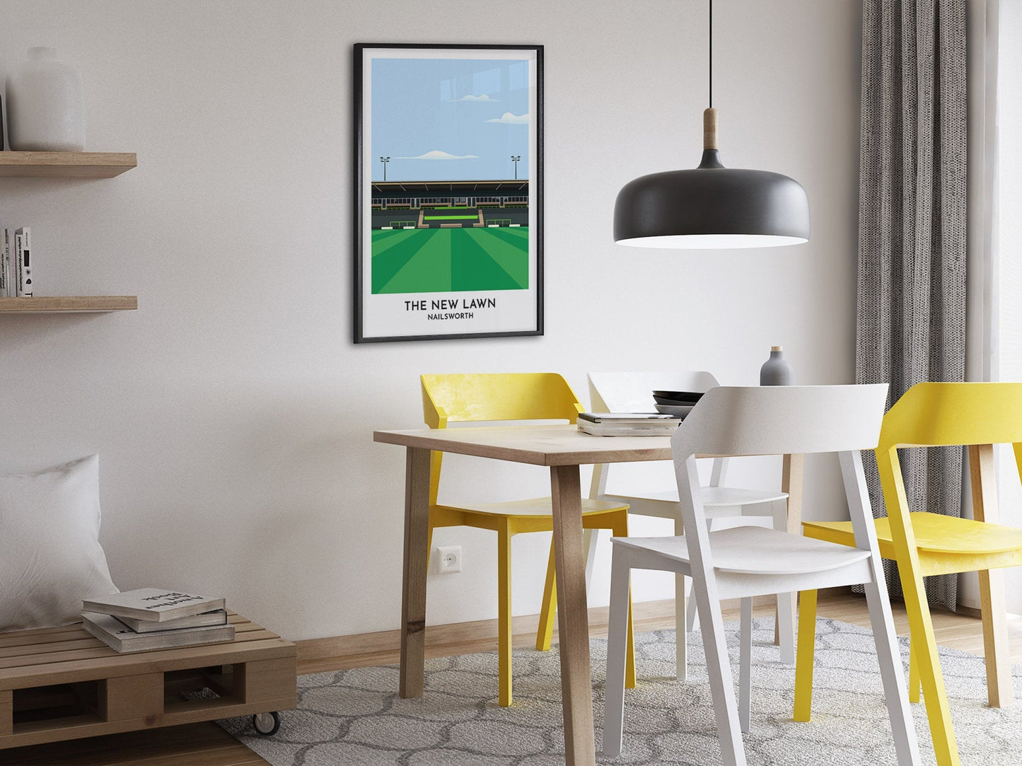 Forest Green Gift Print - The New Lawn Nailsworth Poster - 18th Birthday Gift Boy - Gloucestershire Art Print - Turf Football Art