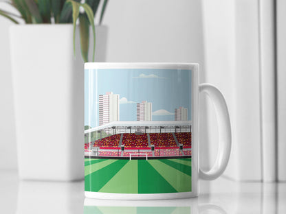 Brentford Mug Gift, Community Stadium G-Tech Artwork, Football Fan Gift Ideas, Customisable Gift