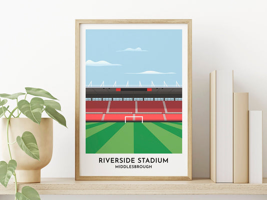 Middlesbrough - Riverside Stadium - Football Stadium Print - Football Art - Contemporary Artwork - Turf Football Art